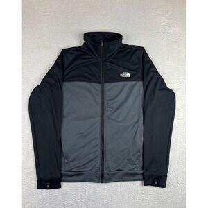 The North Face Jacket Mens Small Black Track Full Zip Colorblock Outdoor